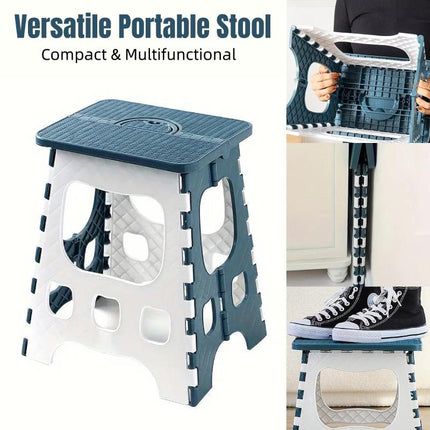 Household Folding Stool Plastic Small Portable Bench Chair for Home Office Use