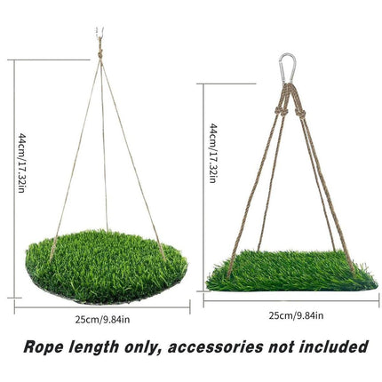 Parrot Turf Hammock Climbing Toy for Hamster Pet Bed Hanging Swing for Small Pet