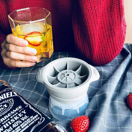 4PCS Whiskey Cocktail Sphere ICE Ball Mold Cube Maker Jelly Silicone Mould Set - Aimall