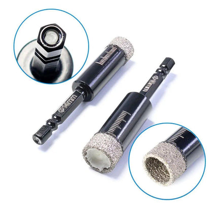 5Pcs Dry Diamond Core Drill Bit 6mm HoleSaw Cut Marble Tile Porcelain Granite
