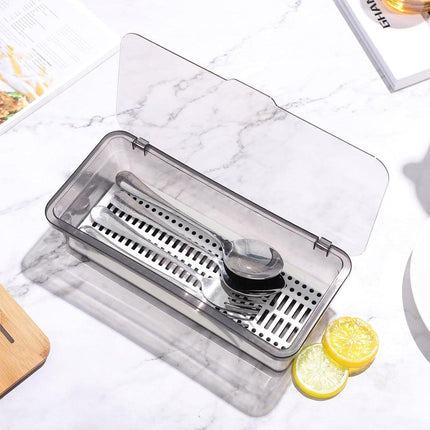 2PCS Chopsticks Box with Lid Dustproof Storage Container for Tea Set Cosmetic