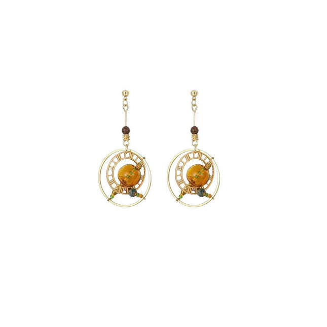 Handmade Industrial Style Abstract Geometric Earrings Bubble Niche Earrings