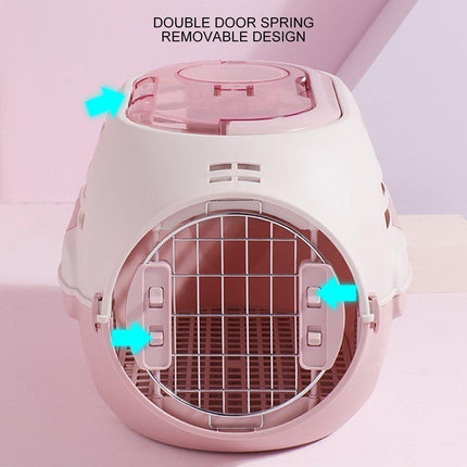 Dog and Cat Carrier Large Space Removable Sunroof Air Carrier for Pet Travel