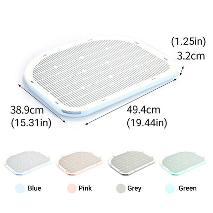 Anti Spill Cat Litter Mat Double Layer Pet Toilet Mat for Litter Box