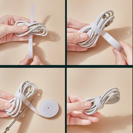 Data Cable Storage Box with Cover Organizer for Cables Chargers and Accessories