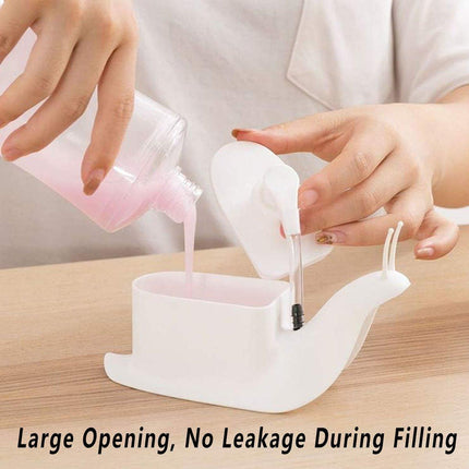 Snail Lotion Dispenser Bottle Wash Container Bathroom Soap Pressed Dispenser