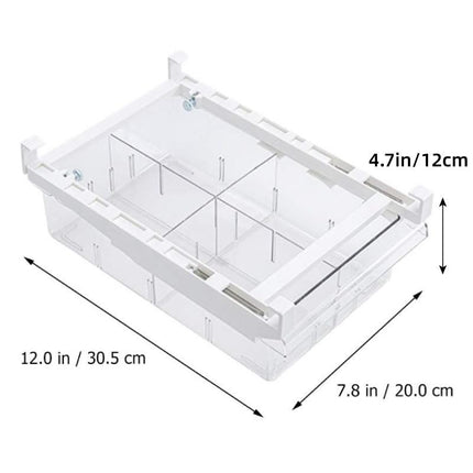 2 Pack Fridge Crisper Drawer Storage Boxes Food Organizer for Fresh Produce