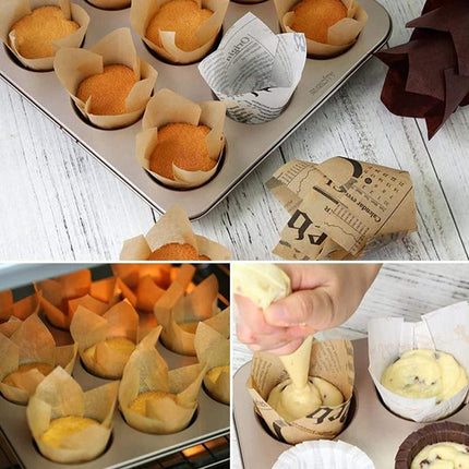1000PCS Grease-proof Cupcake Liners Muffin Cup Cup Cake Paper Cup Large - Aimall