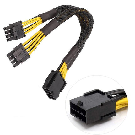 8Pin ATX 12v CPU EPS Power Extension Splitter Cable Adapter Motherboard copper - Aimall