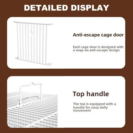 Large Parrot Birdcage with Stand for Birds Play Area Pet Habitat Flight Cage