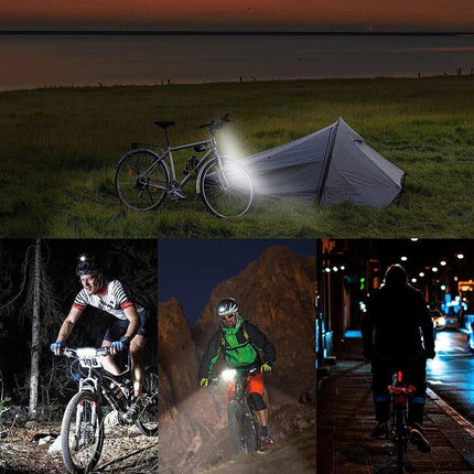 USB Rechargeable Bicycle Light Aluminum Alloy High Brightness LED Front Bike Lamp