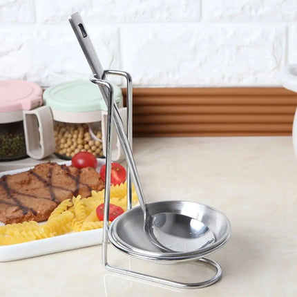 2 Pcs Portable Stainless Steel Soup Colander Rack Kitchen Utensil Storage