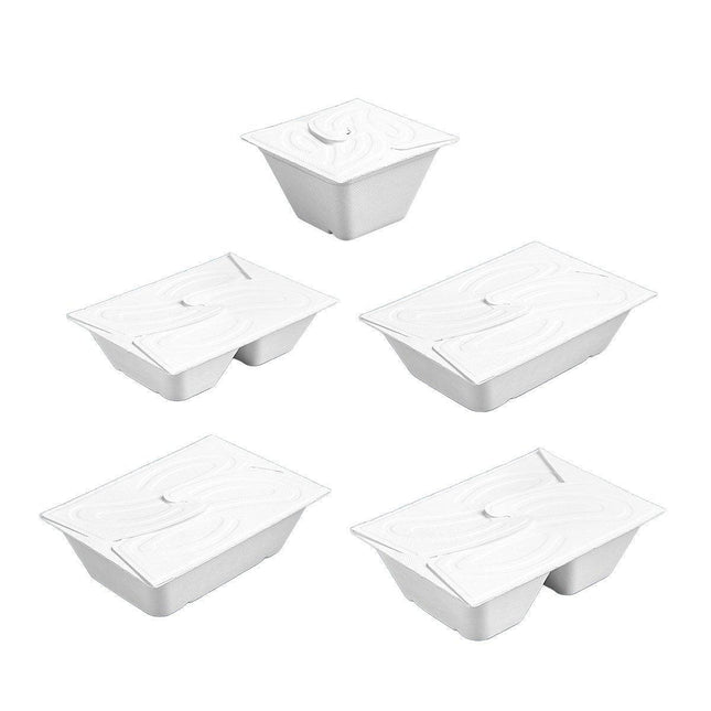 Healthy Fruit and Salad Lunch Box Portable White Light Food Storage Container