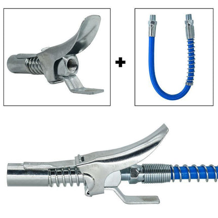 1/8" NPT Grease Gun Coupler Quick Release Lock On Coupling Car Workshop Farm Aimall