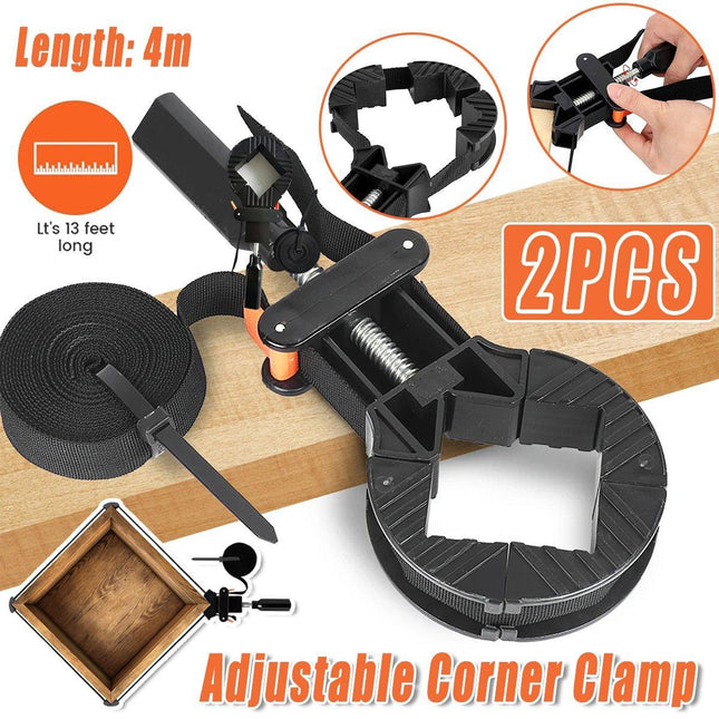 2x Corner Clamp Strap Band Clamps Quick Release Vice Woodworking Picture Frame