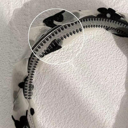 Non-slip braid Hair Accessories Hair Hoop Bands Women Girl Flower Headband Party - Aimall