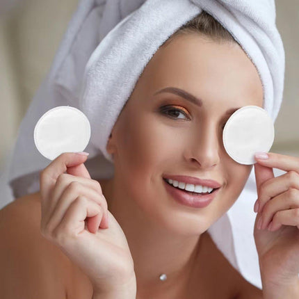 300pcs Round Makeup Remover Cotton Pads Soft Reusable Facial Cleansing Wipes