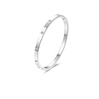 Men Women Titanium Stainless Steel Bracelet Bangle Cuff Party Simple Jewelry - Aimall