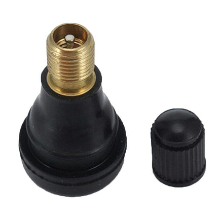 10x TR412 Car Auto Snap In Tyre Valve Rubber Tubeless Short Valve Stems - Aimall