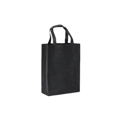 100X Reusable Shopping Bags Tote Bag Washable Eco Friendly Non Woven Folding Bag Black - Aimall