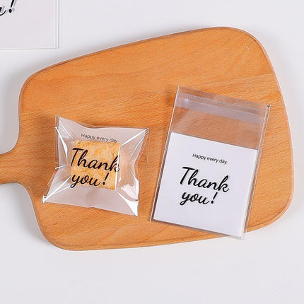 500 Pack Self Adhesive Cookie Packaging Bags Vibrant Designs OPP Material