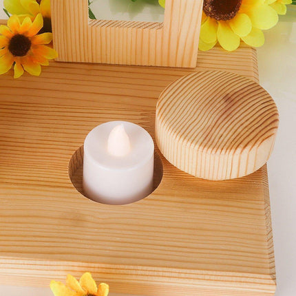 Pet House Urns Dog Cat Ashes Urn with Photo Frame Memory Box Wooden Memorial Pet - Aimall