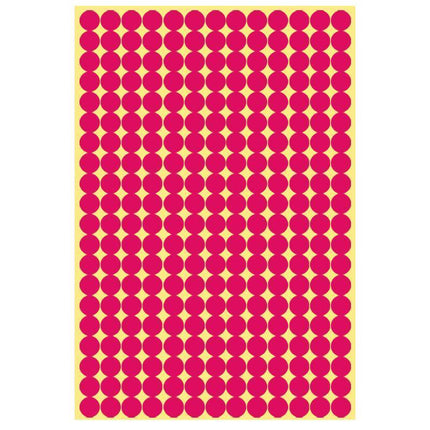 8/13/25/50mm Sticker Dots Adhesive Round Labels Circular Scrapbooking Rose Red - Aimall