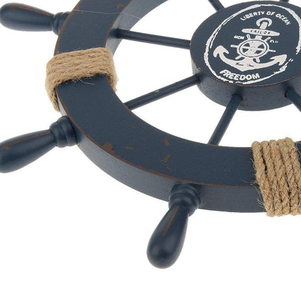 27cm Hanging Wooden Rudder Decorative Ornament Wall Decor Beach Home Decor