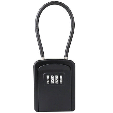 Portable Key Lock Box Hanging Combination Storage Organizer for Home Security
