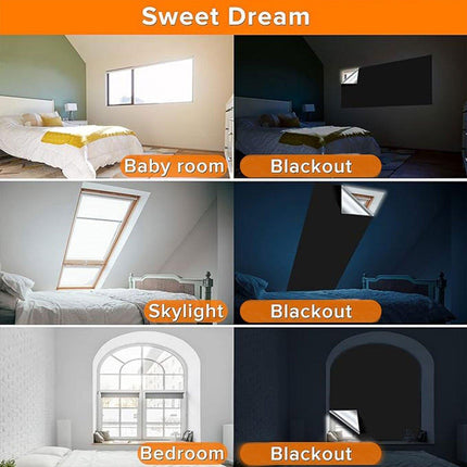 Portable Blackout Curtains for Sunscreen Window Shades Light Blocking Drapes