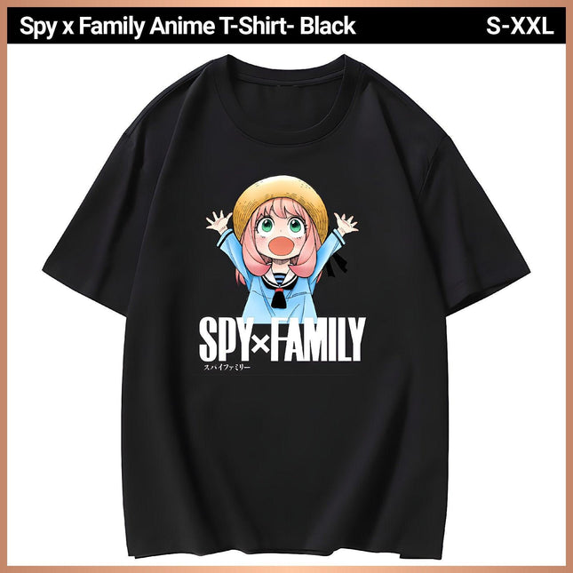 Spy X Black T-shirt - Aimall