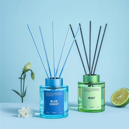 5X 120ml Fireless Rattan Aromatherapy Essential Oil Reed Diffuser Set