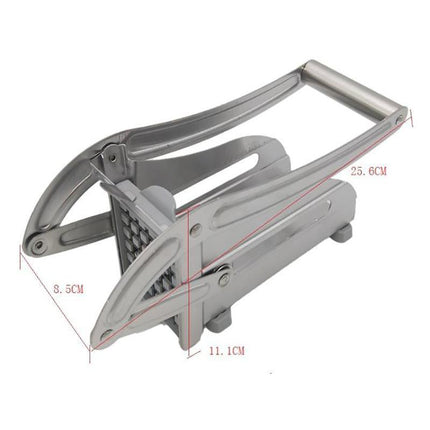 Chip Potato Chipper Maker French Fries Dicer Slicer Chopper Cutter + 2 Blades - Aimall
