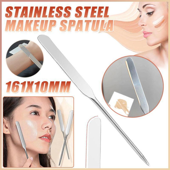 Stainless Steel Makeup Spatula Toner Mixing Stick Foundation Cream Mixing Tool - Aimall
