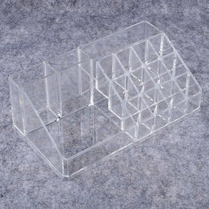 Desktop Transparent Storage Organizer Box Multi-Compartment Display Rack Holder