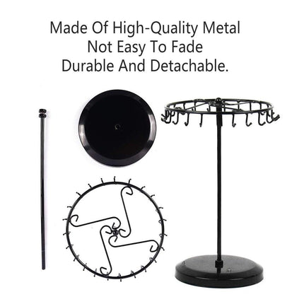Rotatable Iron Necklace Rack Jewellery Display Stand Organiser for Accessories