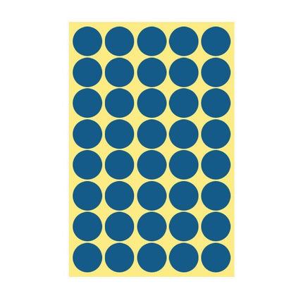 8/13/25/50mm Colour Sticker Dots Adhesive Round Labels Circular Scrapbooking Blue - Aimall