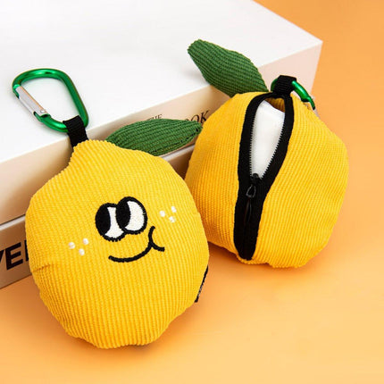 Cartoon Fruit Shopping Bag Cute Doll Folding Eco-Friendly Pendant Tote Bag