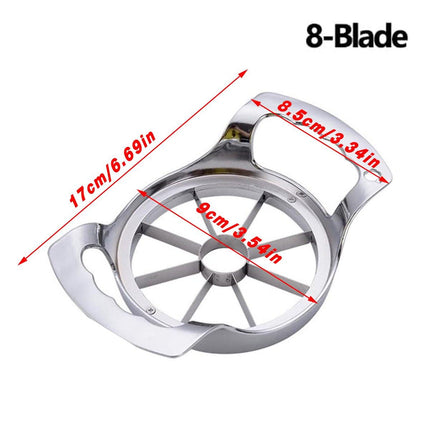 2Pcs Apple Cutter Stainless Steel Fruit Divider for Household Apple Separator