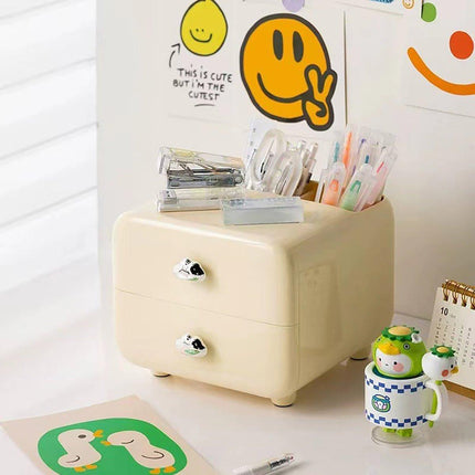 Multifunctional Desktop Organizer Storage Drawer Box for Office and Study Desks