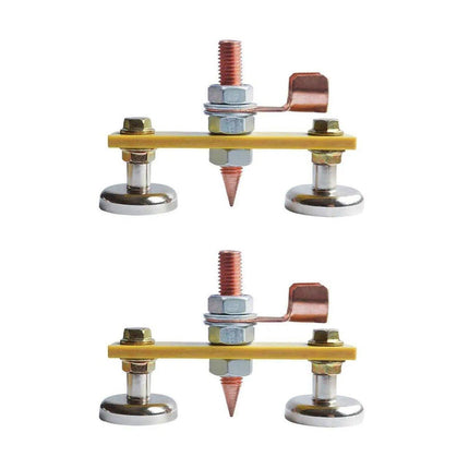 2pcs Magnetic Welding Ground Clamps Heavy Duty Metal Holder Magnet Support Tool