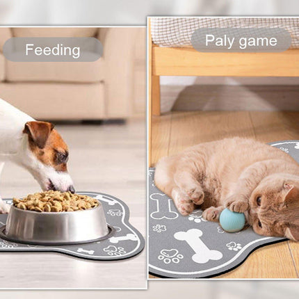 Pet Feeding Mat Non-slip Diatom Mud Absorbent Dirt-resistant Waterproof Placemat
