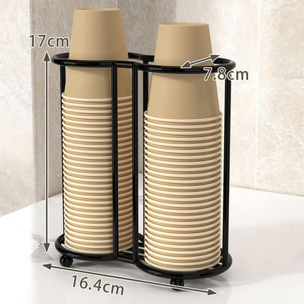 Desktop Water Cup Holder Paper Cup Pickup Stand Storage Organizer for Cups
