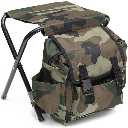 Outdoor Folding Chair Multi Functional Portable Camping Fishing Bag Stool Seat
