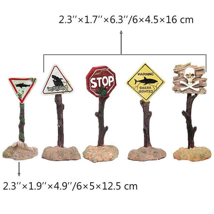 Fish Tank Aquarium Decorations Cartoon Resin Ornaments Hiding House Coral Mark