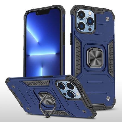 Shockproof Ring Case For iPhone 14 Plus Blue/Black/Red - Aimall