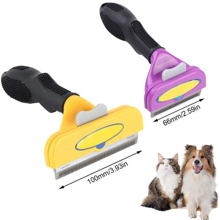 Pet Hair Removal Brush Deshedding Tool for Cats Dogs Grooming Comb Fur Remover