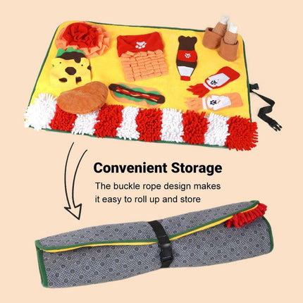 Dog Sniffing Pad Pet Training Mat Interactive Snuffle Toy for Dogs Stress Relief