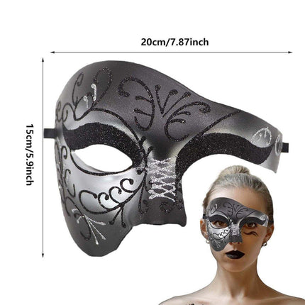 One Eye Half Face Mask Prom Party Nightclub Costume Mask Halloween Fancy Dress