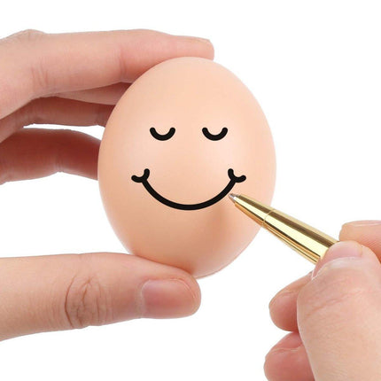 Plastic Painting Eggs DIY Toy Fake Eggs Colourful Drawing Craft Durable Egg